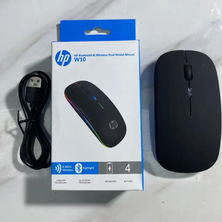 HP W10 Wireless Rechargeable Mouse With RGB Lights - Image 3
