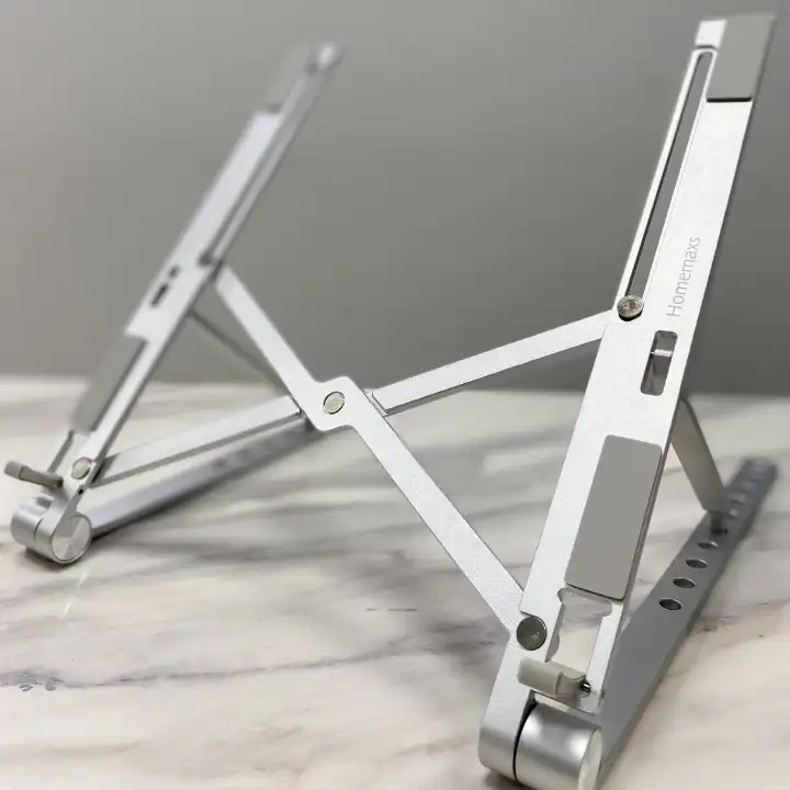Portable Foldable Laptop Stand – Adjustable Aluminum Metal Stand - Image 2
