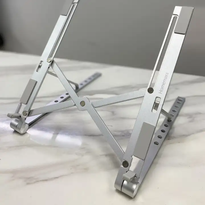 Portable Foldable Laptop Stand – Adjustable Aluminum Metal Stand - Image 5