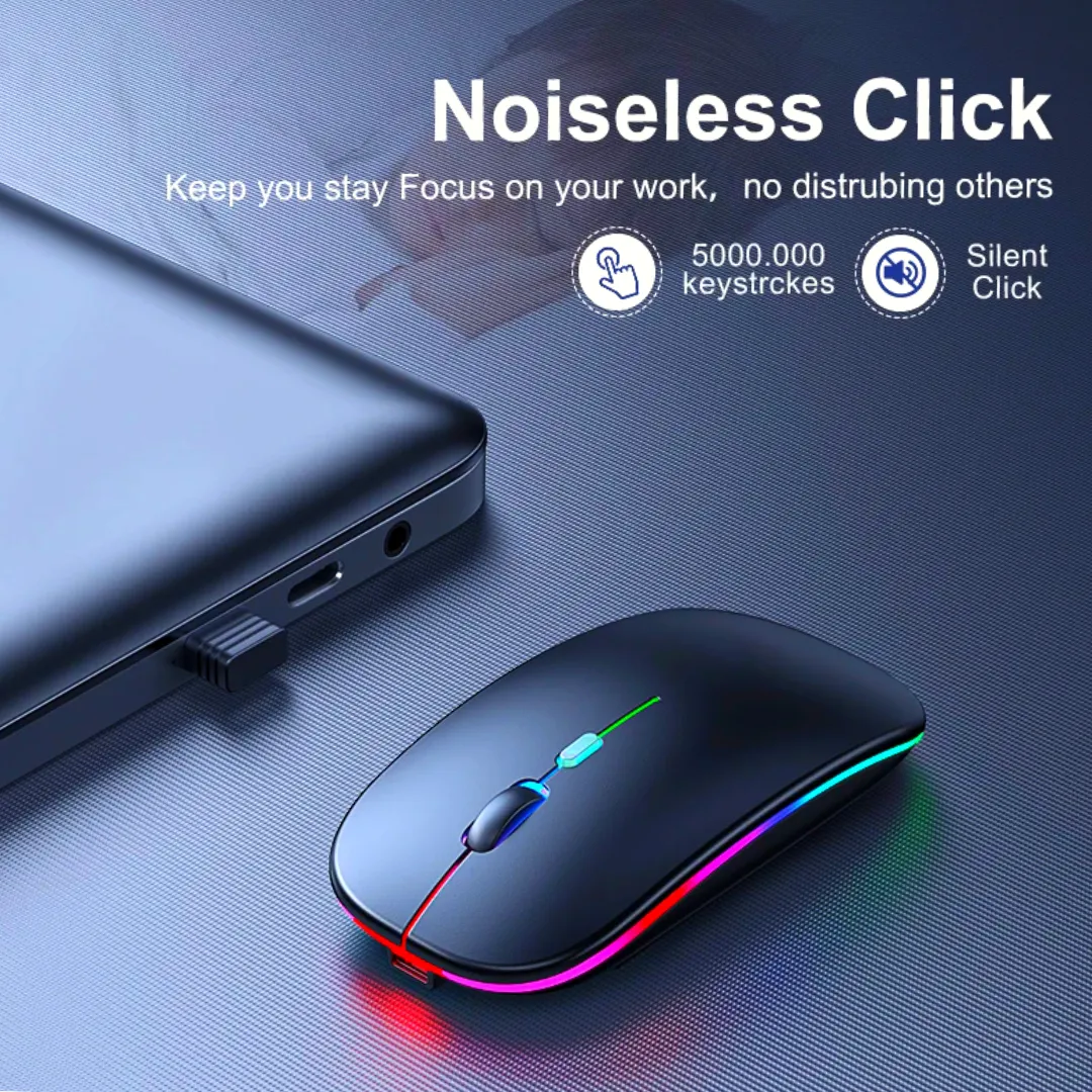 HP W10 Wireless Rechargeable Mouse With RGB Lights - Image 7
