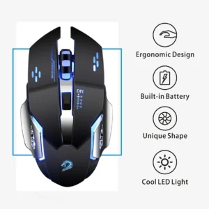 PRO WIRELESS GAMING MOUSE 6D 2.4GHZ+BLUETOOH DUAL MODE